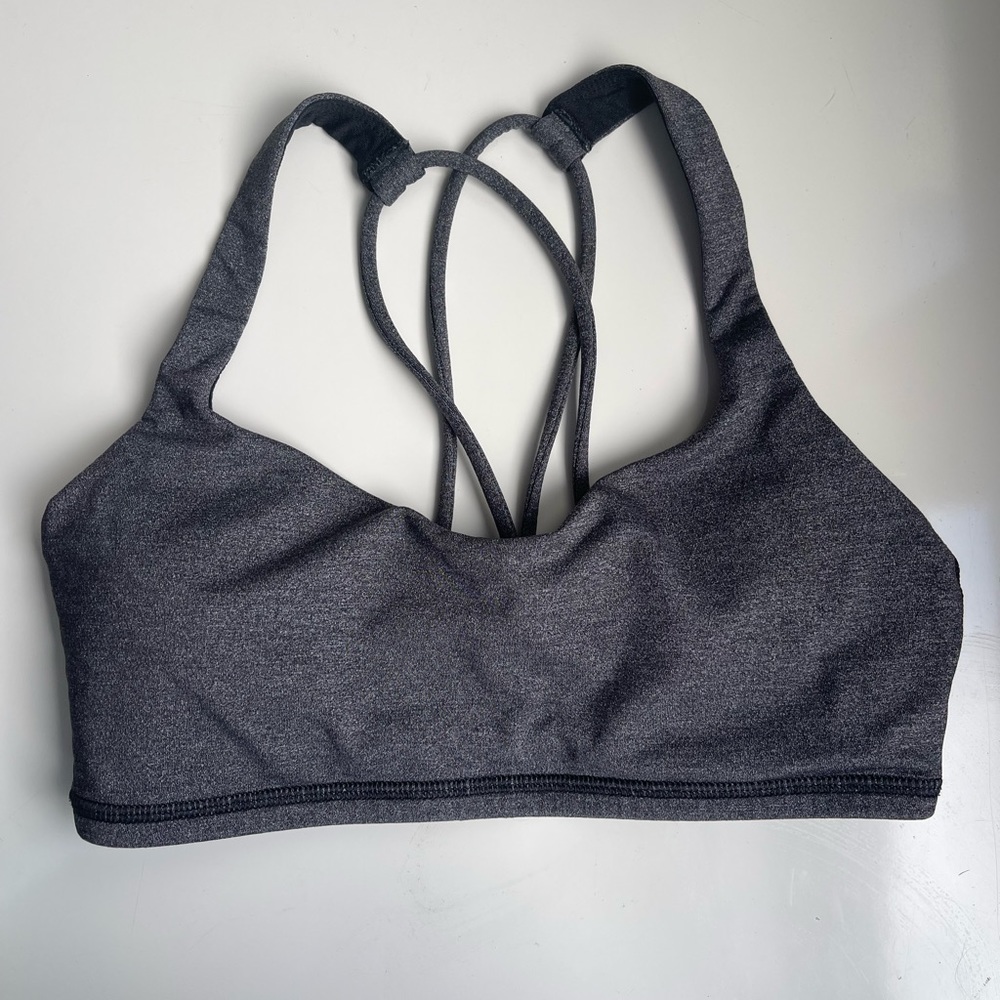 Lululemon Sports Bra, Grey, Size 4